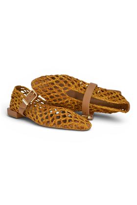 Ballerina Exè intrecciata colore cuoio. EXE' | 239-LT BROWN